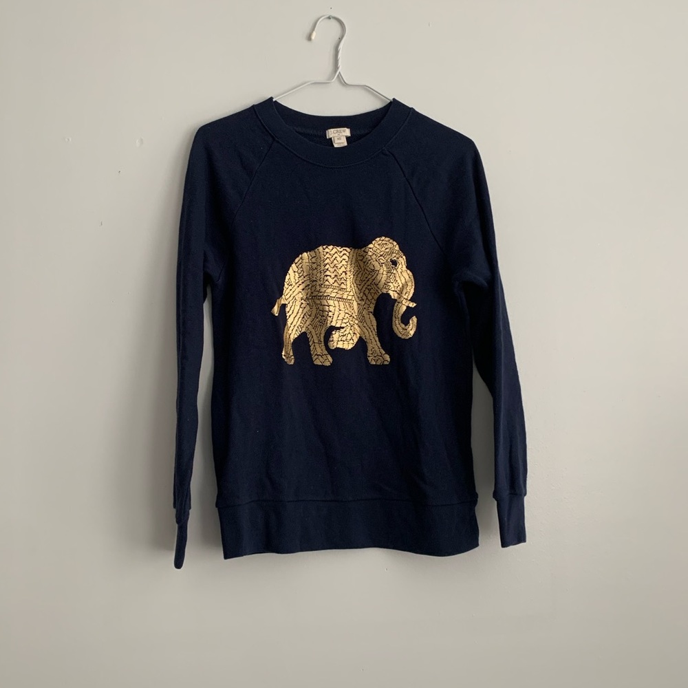 Jcrew elephant sweatshirt